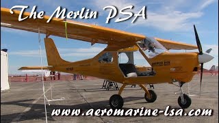 Merlin AeroMarine Merlin PSA Light Sport Aircraft Sebring Sport Aviation Expo 2019 [upl. by Ahtilat]