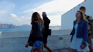 Oia Santorini Greece Walking Tour [upl. by Llerol]