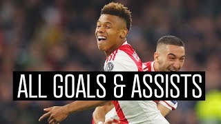 ALL GOALS amp ASSISTS  David Neres 201819 [upl. by Eelyek]