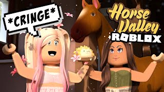 we played HORSE VALLEY in ROBLOX walmart star stable [upl. by Neibaf]