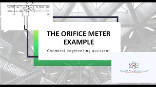 explain orifice meter fluid flow chemical engineering شرح انتقال موائع مقاييس الجريان هندسة كيمياوي [upl. by Hayn]