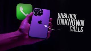 How to Unblock Unknown Calls on iPhone tutorial [upl. by Yeldarb]