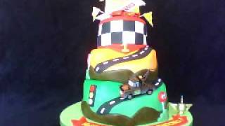 Cars Themed Fondant Birthday Cake [upl. by Octavian]