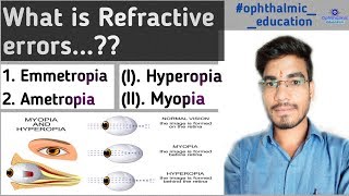 Emmetropia and Ametropia  Refractive errors of eye  MKSharma Ophthalmic Education [upl. by Osner]