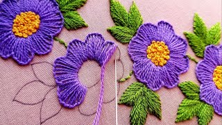 Hand Embroidery Design Neckline Borderlineকামিজে ফুলকারি বর্ডারলাইন ডিজাইন করুন খুব সহজেই [upl. by Peyter]