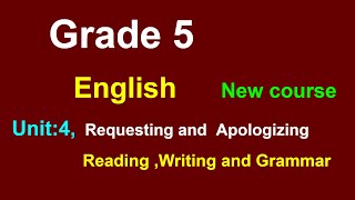 class 5 Englishunit 4requesting and apologizinggrade 5 Englishunit 4 [upl. by Irina674]