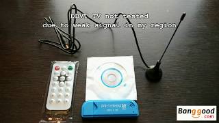 USB DVBT SDR FM HDTV  test  Banggood [upl. by Nylinnej26]