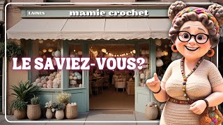 😲 MAMIE CROCHET A UNE BOUTIQUE DE LAINE  🤔 MamieCrochet [upl. by Assenad]