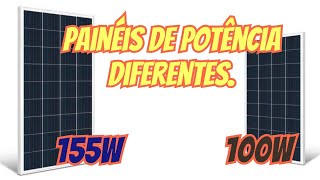 painéis solares de potências diferentes [upl. by Nirrol]