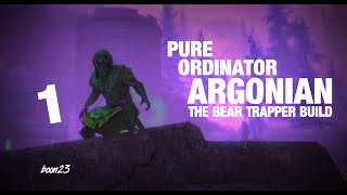 Skyrim Pure Ordinator Argonian Bear Trapper Build Part 1 [upl. by Attiuqehs]