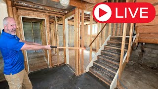 LIVE Renovation  Removing Subfloor amp Walls [upl. by Gram586]