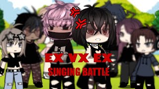 EX VS EX SINGING BATTLE  Gacha life [upl. by Godden189]