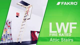 FAKRO attic ladders  LWF USA [upl. by Arremat]