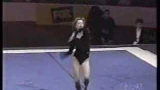 Yvonne Tousek  1996 USA vs The World  Floor Exercise [upl. by Yenroc]