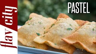 Brazilian Pastel  Easy Meat Pie Recipe [upl. by Adnalra20]