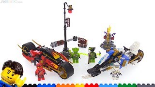 LEGO Ninjago Legacy Kais Blade Cycle amp Zanes Snowmobile review 70667 [upl. by Matias]