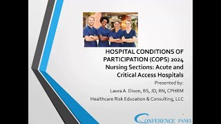 2024 Nursing Standards CMS Conditions of Participation for Hospitals [upl. by Bosch]