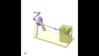 Spatial Slider Crank Mechanism 6 [upl. by Salinas]