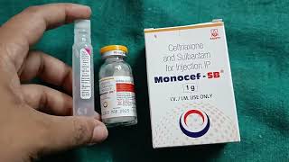 Monocef injection monocef sb injectionantibiotic injection [upl. by Htabmas]