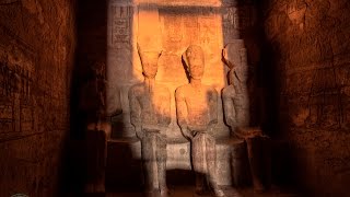 Sun alignment Phenomenon  Ramses II Temple‬‎  Abu Simbel [upl. by Ainadi]