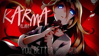 Nightcore ↬ Karma lyrics [upl. by Heydon]