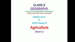 CLASSX GEOGRAPHYUNIT6PART1BOSEM amp NCERT Explained in MANIPURI [upl. by Mittel176]