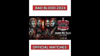 WWE Bad Blood 2024 Official Match Card [upl. by Ynaitirb]