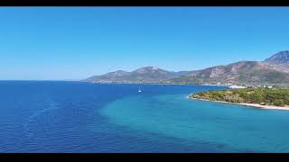 🌊  Thassos Prinos Beach  4K [upl. by Ahsatal713]