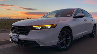 2024 Honda Accord Hybrid EXL gets over 50mpg [upl. by Drofnats619]