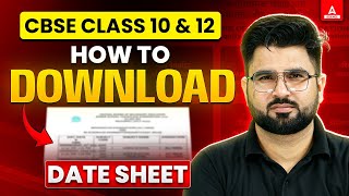 CBSE Date Sheet 2025 🚨  CBSE Latest News  How to Download Class 10 and 12th Board Exam 𝐃𝐀𝐓𝐄𝐒𝐇𝐄𝐄𝐓 [upl. by Fabi]