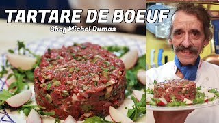 TARTARE DE BOEUF  Une recette facile et rapide idéal pour lété servi comme dans les années 80 s [upl. by Pyne]