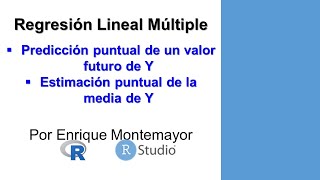 RLM Predicción y Estimación Puntual [upl. by Aicilyt368]