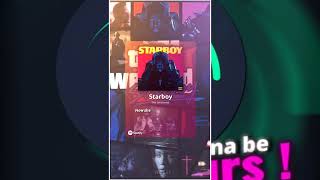 Starboy Spotify lyrics 🖤💫 preset By hridoyeditz1024 PresetCreator7 [upl. by Gawen]