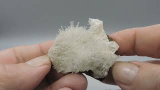 Natrolite on matrix from Cape Grim Australia – miniature [upl. by Ehcsrop]