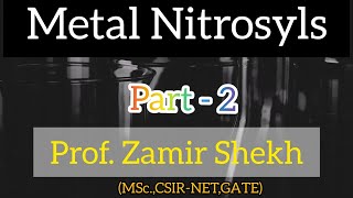 Metal Nitrosyl Complexes Part II Bonding Different Modes IR Spectroscopy of MNO  EAN [upl. by Ylnevaeh174]