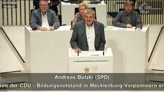 Gesetzentwurf zur Änderung des Schulgesetzes  Andreas Butzki [upl. by Yelyr531]