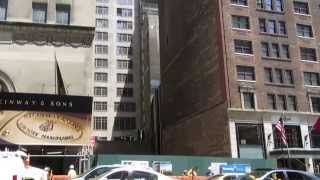 Steinway Tower  111 W 57th St NYC July 2014 construction update [upl. by Sreip482]