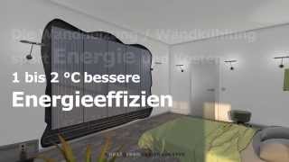 Wandheizung  Wandkühlung keine Heizkörper mehr Freiraum  nextgreen building [upl. by Chinua350]