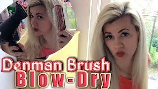 Preview HOW TO  Use Denman Brush For Straight And Sleek Hair [upl. by Nolyat]