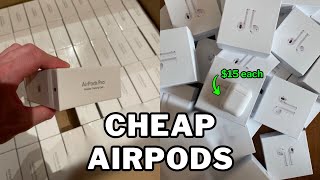 Where To Get CHEAP AirPods For Reselling [upl. by Tootsie578]