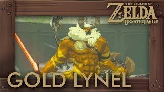 Zelda Breath of the Wild  Gold Lynel Battle Hardest Enemy [upl. by Cohl882]