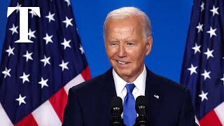 Biden refers to Kamala Harris as ‘vicepresident Trump’ [upl. by Nnayrb]