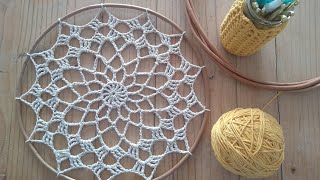 ATRAPASUEÑOS VIRAL 30cm crochet tutorial atrapasueños [upl. by Egroj705]