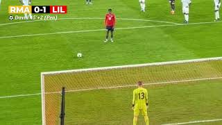 Real Madrid lost to Lille 01 Penalty goal [upl. by Ardnot]