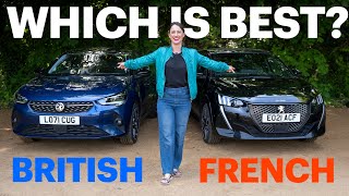 Identical small hatchback challenge Peugeot 208 vs Vauxhall Corsa – whats the difference [upl. by Akiehsat]