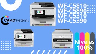 Epson WFC5890 Firmware chipless Chip Virtual WFC5310 WFC5390 WFC5810 [upl. by Atinev946]