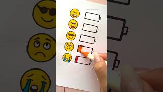 Emoji Batteries shorts drawing emojichallenge emoji emojis diy viral viralvideo papercraft [upl. by Theodor]