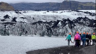 Hike on Sólheimajökull Glacier Iceland [upl. by Eiramrebma]