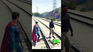 SHINCHAN നേ Train ഇടിച്ചു Superman കൊന്നു🚞🦸shorts gta5 [upl. by Thatch]