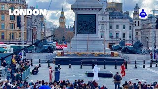 Londons Trafalgar Square 🇬🇧 The Passion of Jesus  Good Friday 2023 [upl. by Bevvy]